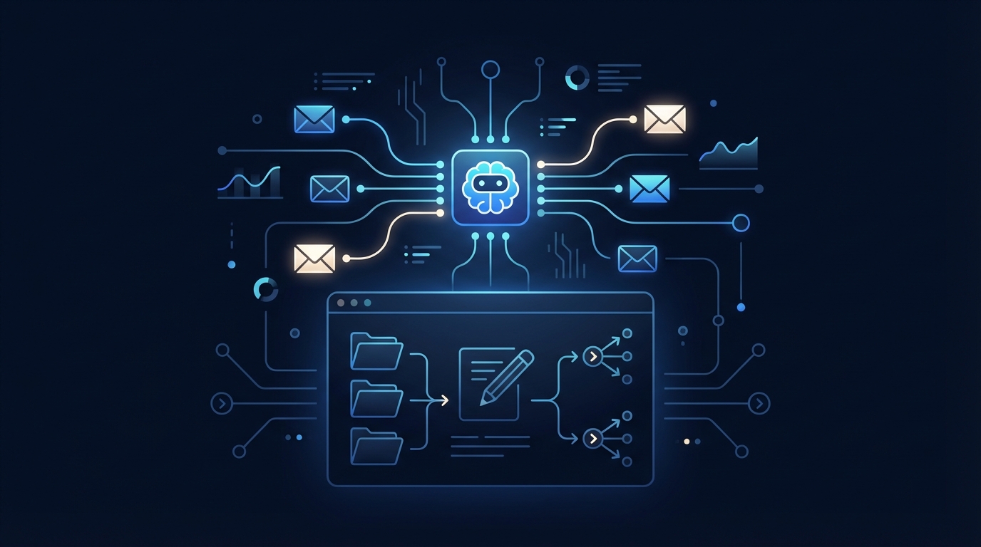 AI agent managing email outreach — drafting personalized emails, handling backlink campaigns, and managing inbox at scale